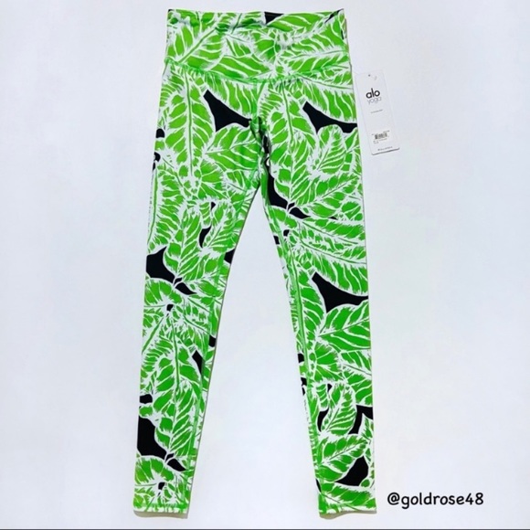 ALO Yoga Airbrush legging in Palm Springs Glowstick - Picture 1 of 11